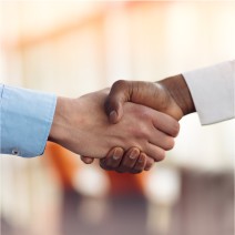 Imagem de um aperto de mãos entre duas pessoas